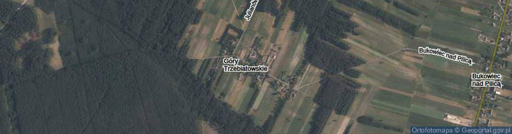 Zdjęcie satelitarne Góry Trzebiatowskie ul.